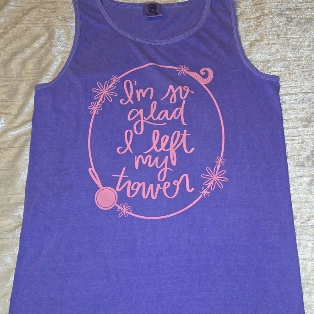 Disney Comfort Colors Rapunzel Tank